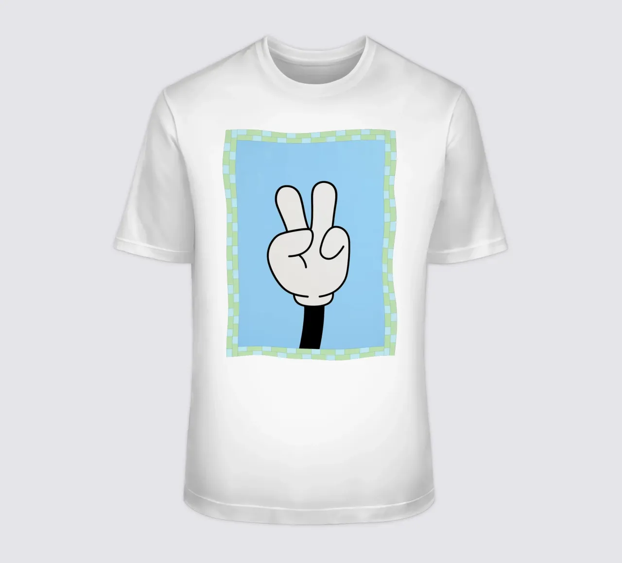 vredeshand t-shirt van Deetooz