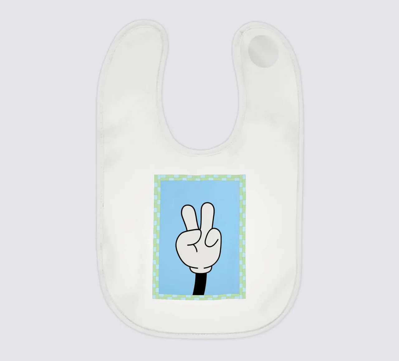 mano di pace bavaglino da Deetooz