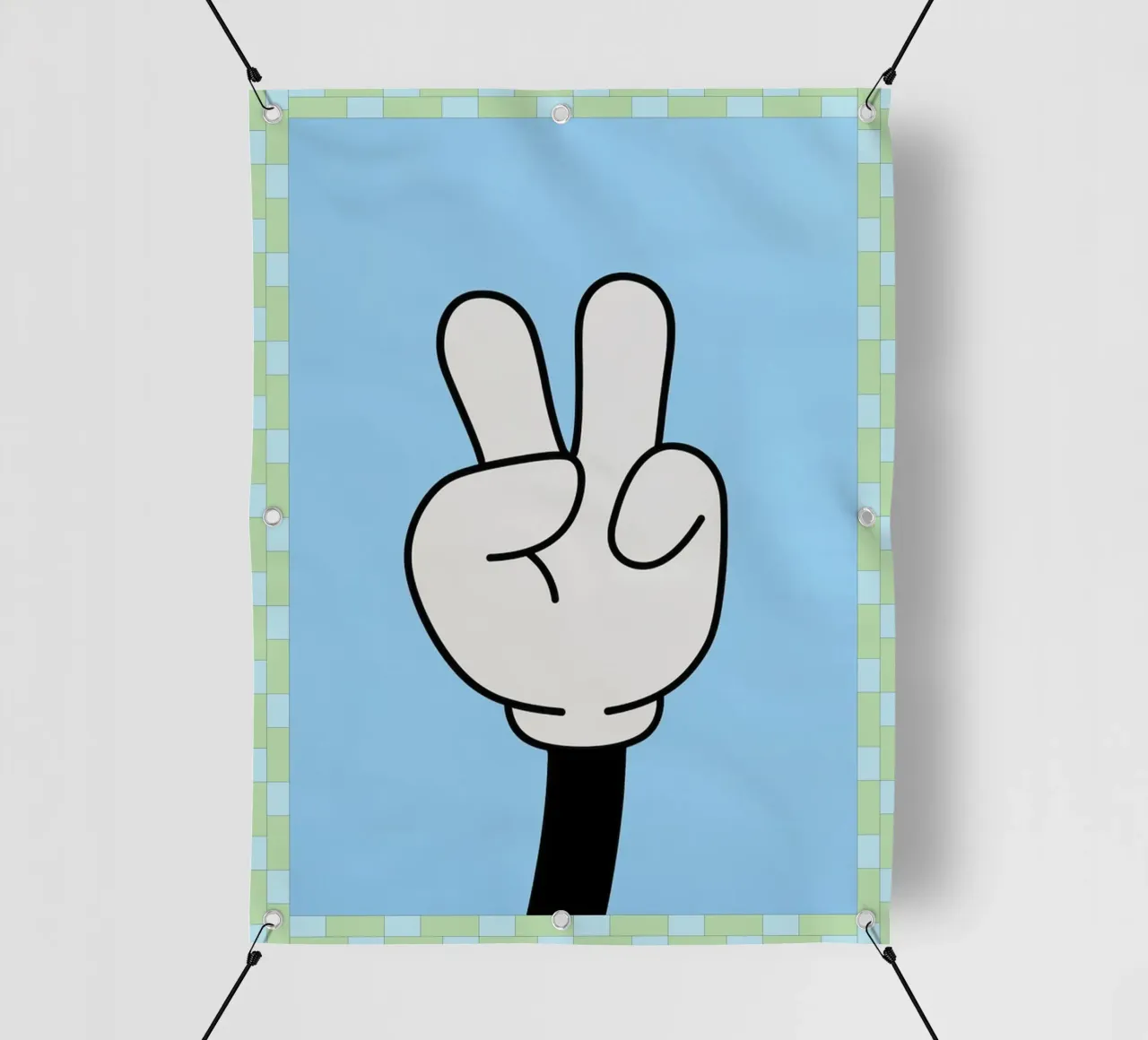 mano di pace telo in pvc da Deetooz