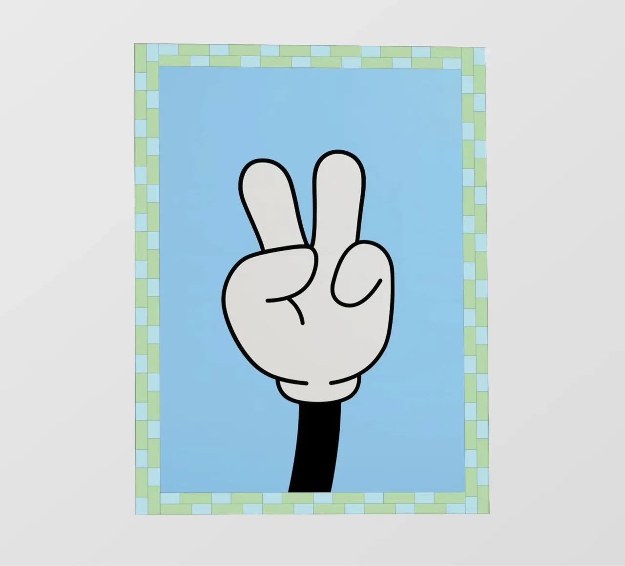 mano di pace telo in pvc da Deetooz