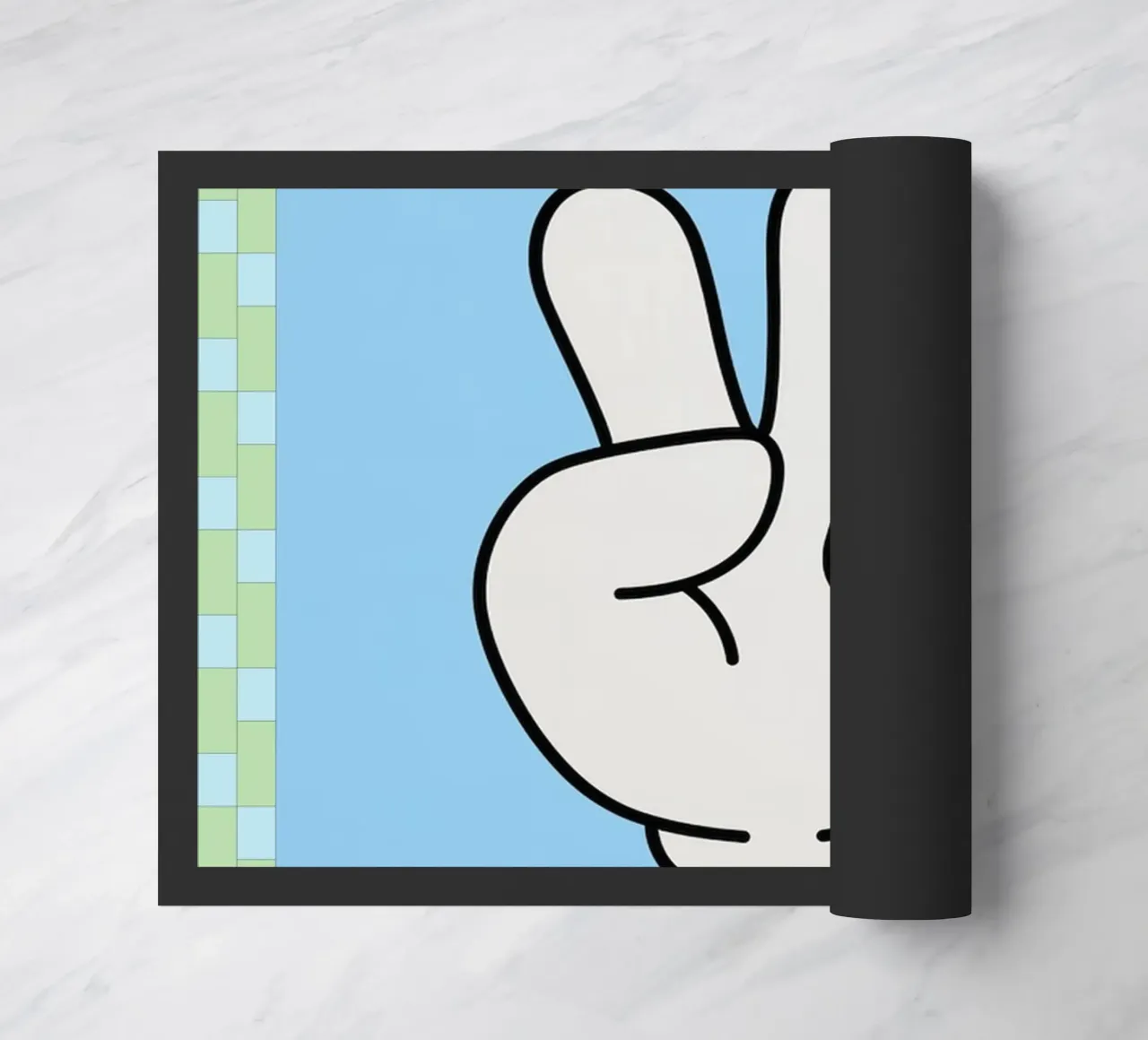 mano di pace zerbino da Deetooz