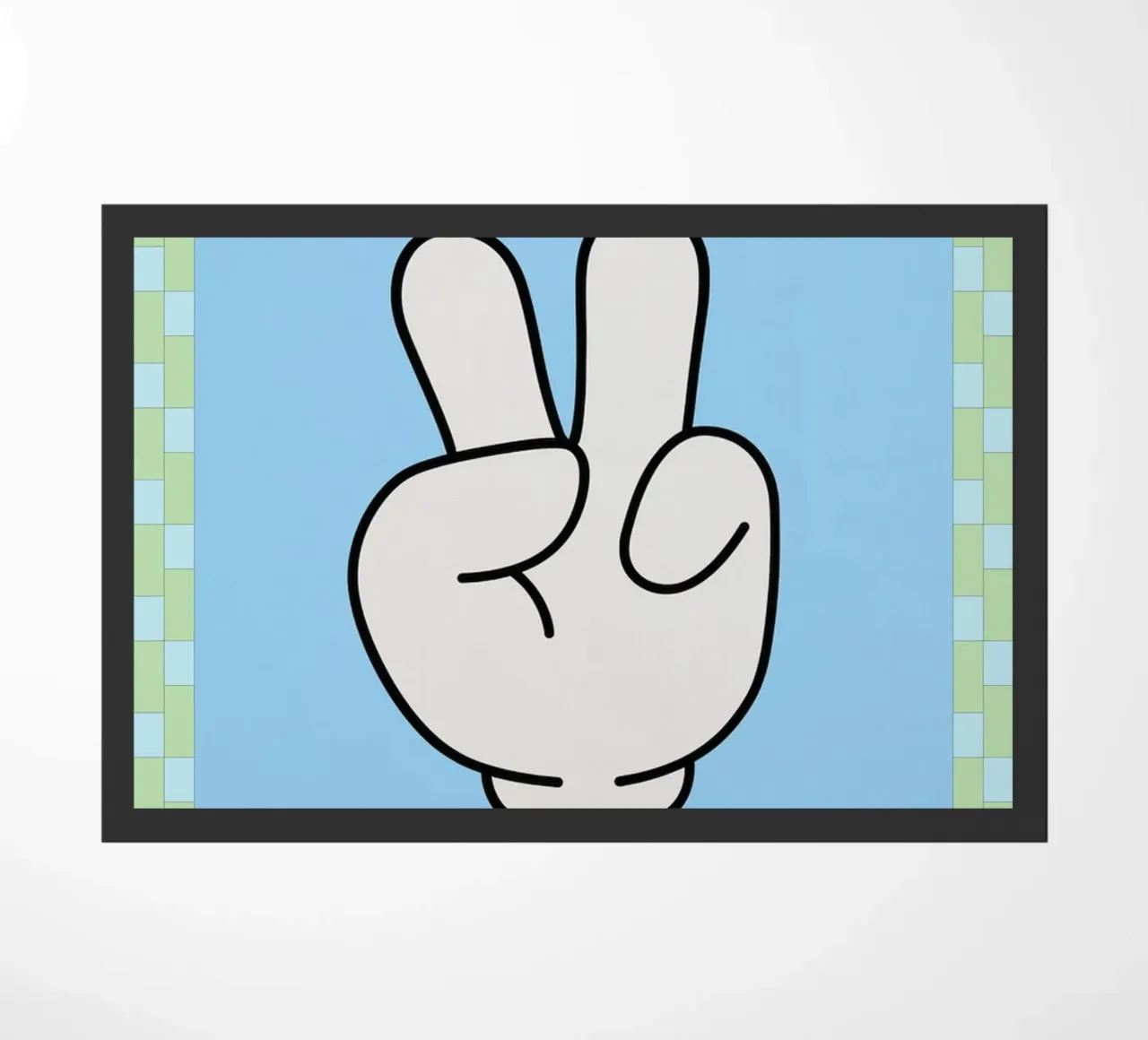 mano di pace zerbino da Deetooz