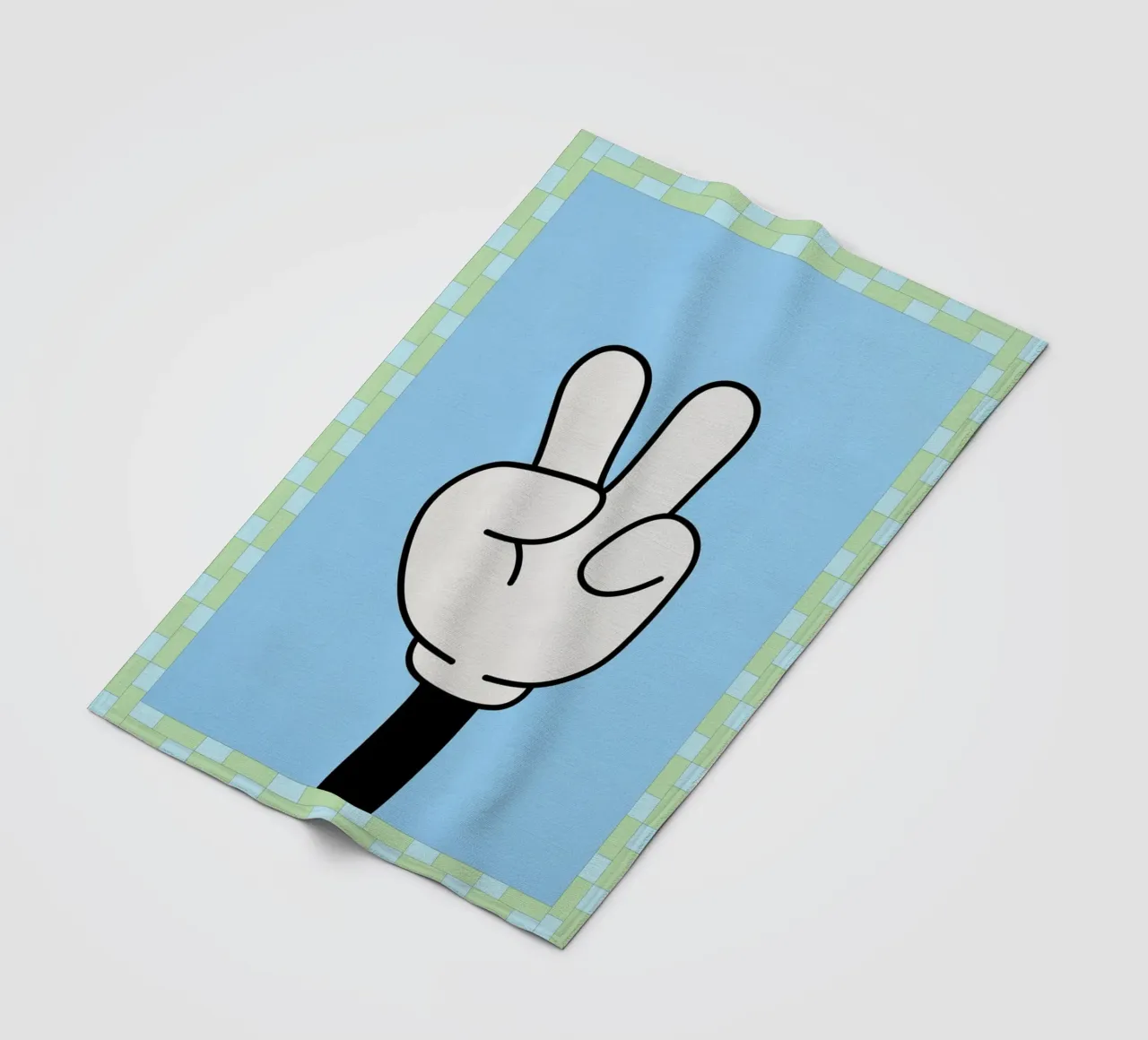 mano di pace coperta in pile da Deetooz