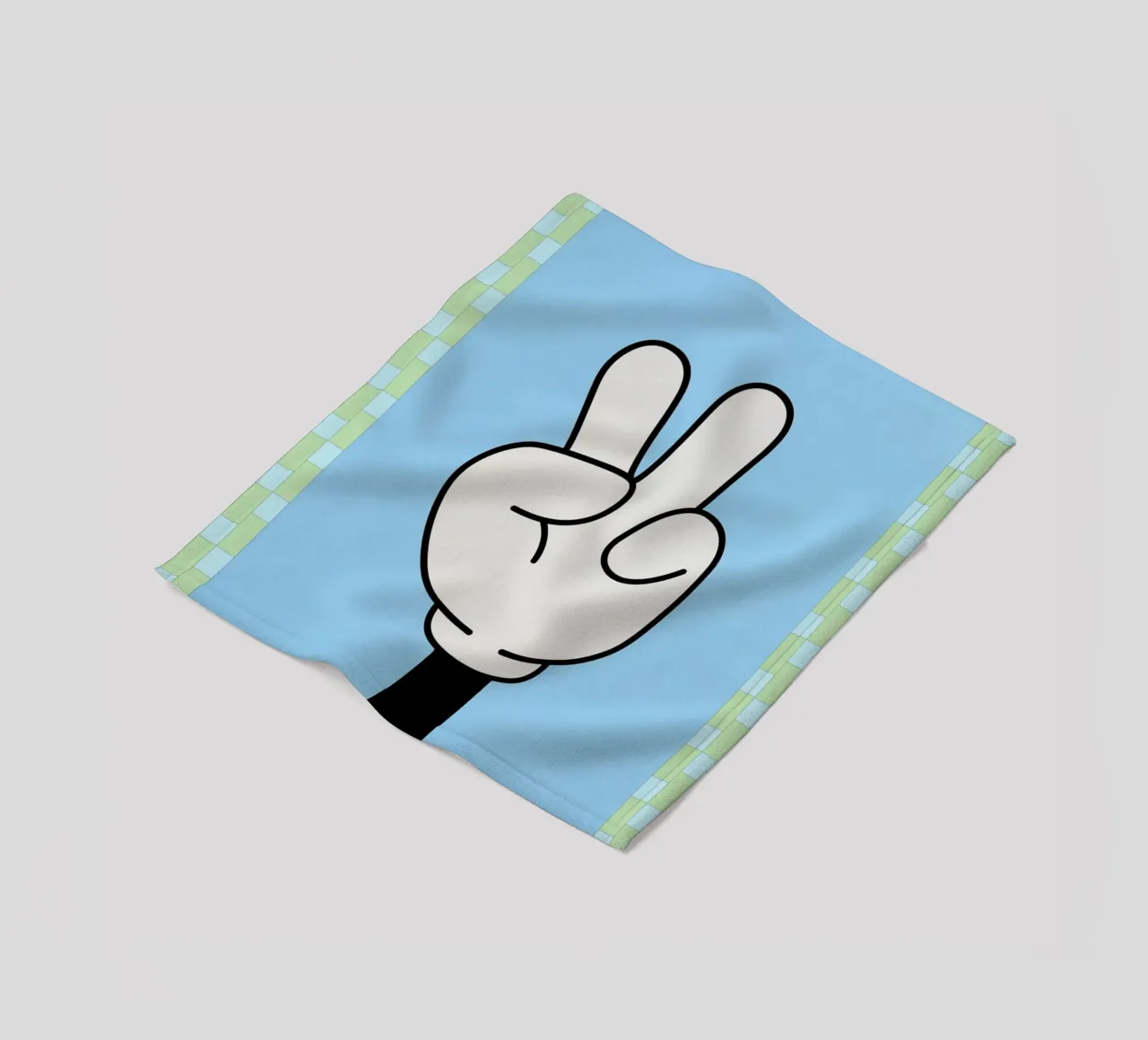 mano di pace coperta in pile da Deetooz