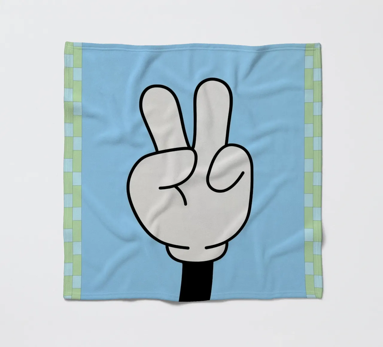 mano di pace coperta in pile da Deetooz