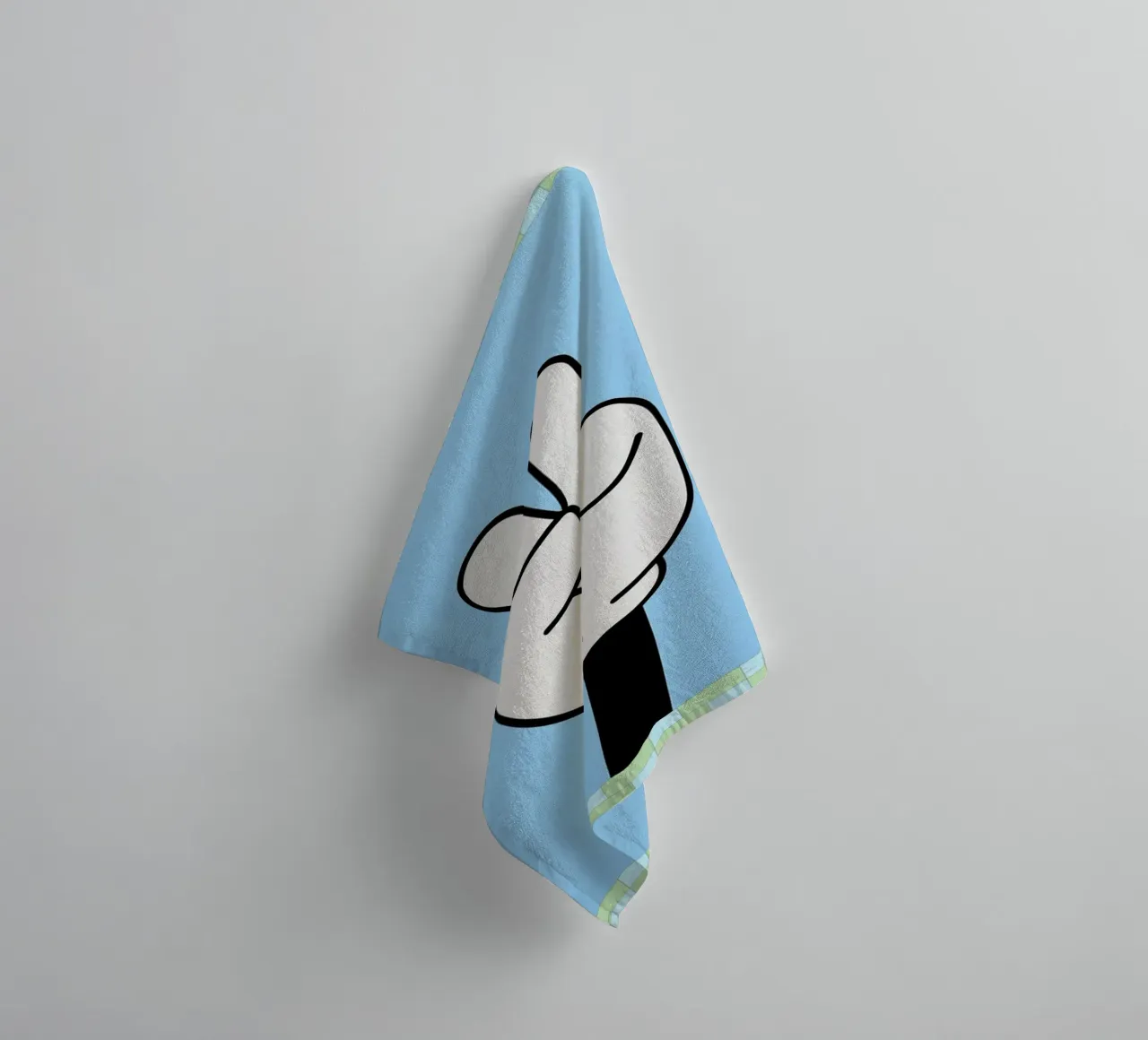mano di pace asciugamano da bagno da Deetooz