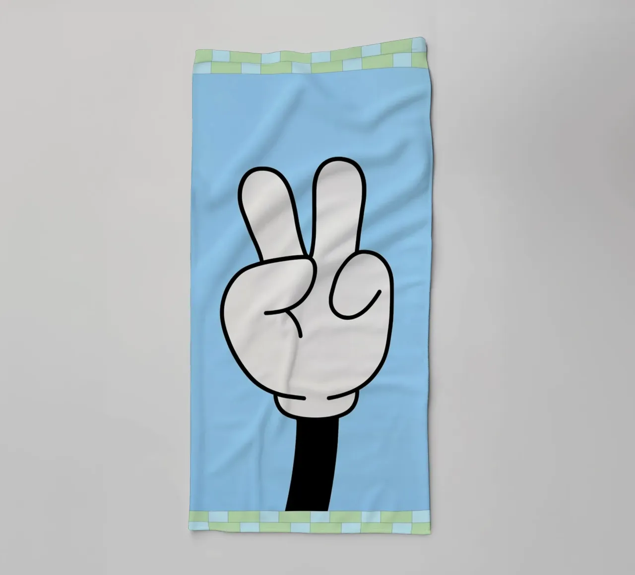 mano di pace asciugamano da bagno da Deetooz