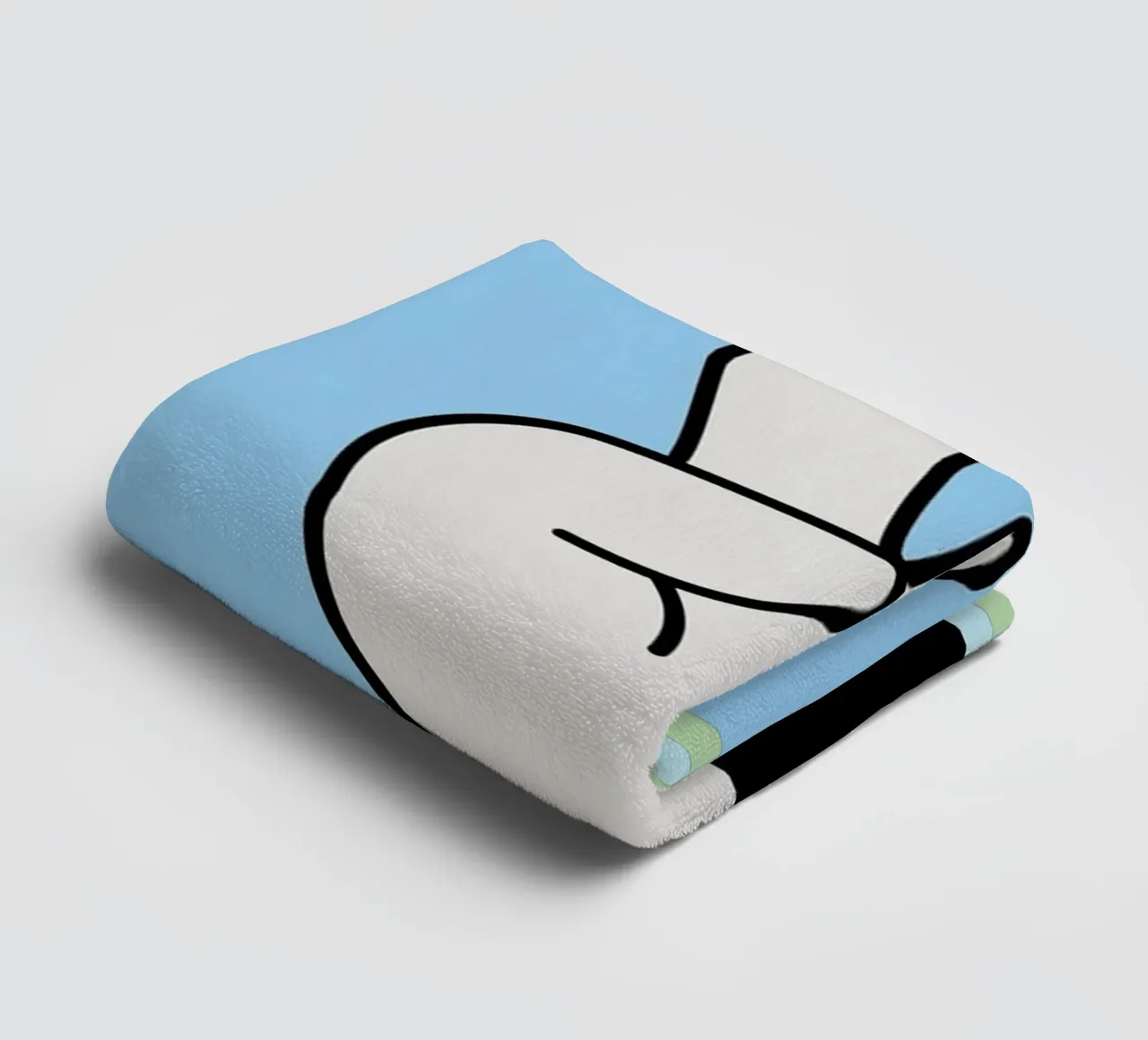 mano di pace asciugamano da bagno da Deetooz