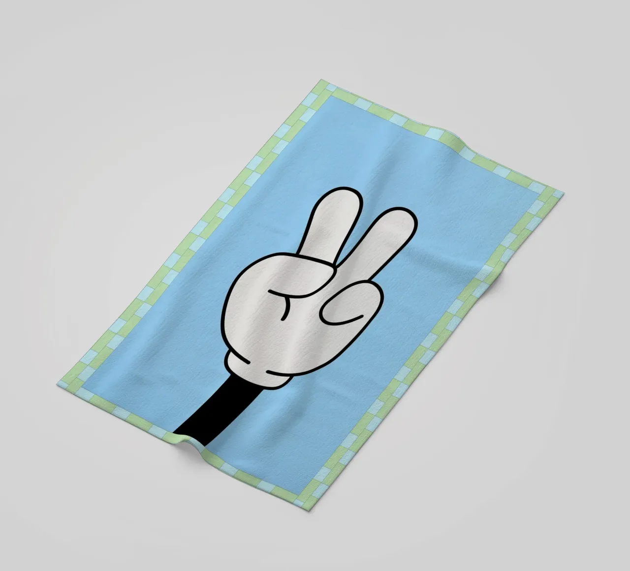 mano di pace telo mare da Deetooz