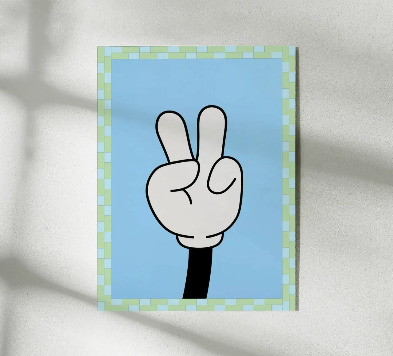 mano di pace plexiglass da Deetooz