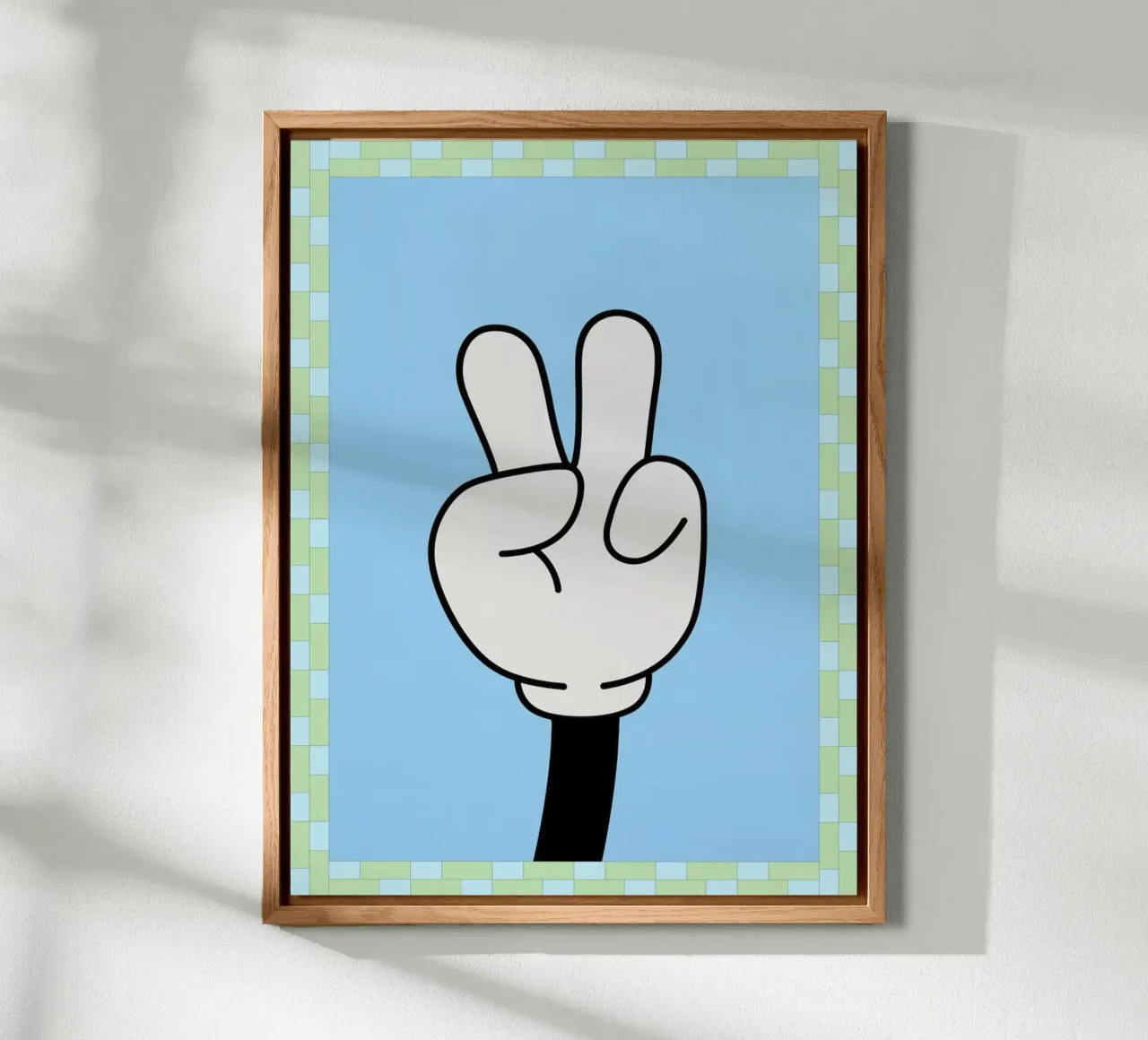 mano di pace alluminio dibond da Deetooz