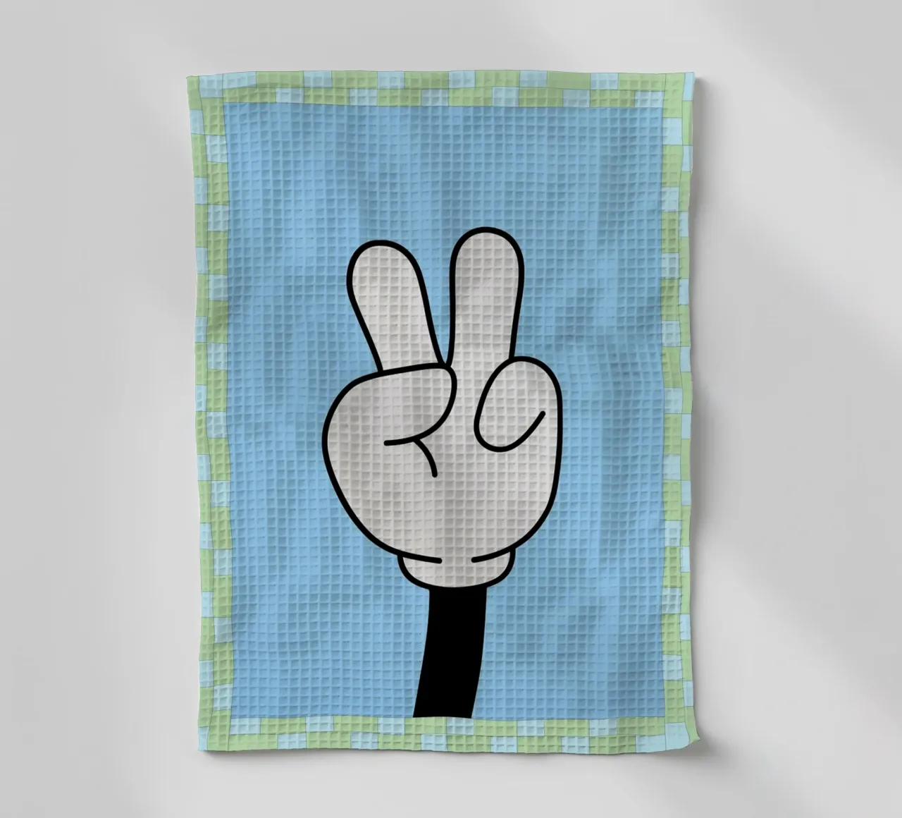 mano di pace canovaccio da cucina da Deetooz