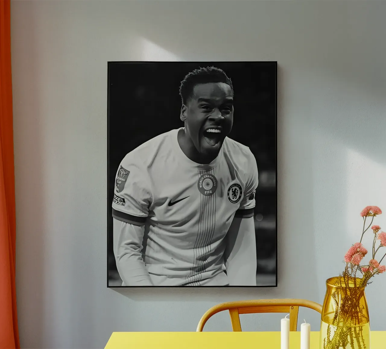 Jamie Gittens plexiglass da Black White Poster