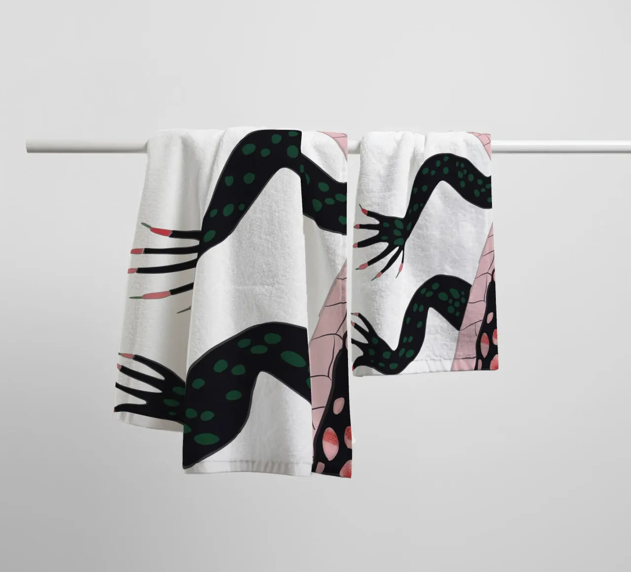 Pegatinas y ropa de cocodrilo toalla de baño de ArtsySesta
