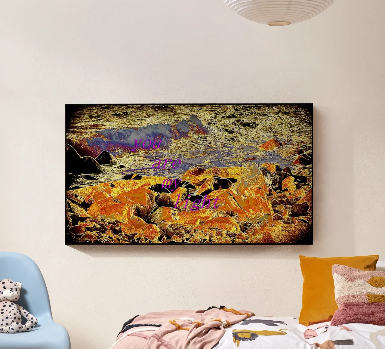 SEI LA MIA LUCE. plexiglass da TYPOGRAPHY BY THIERRY VOBMANN