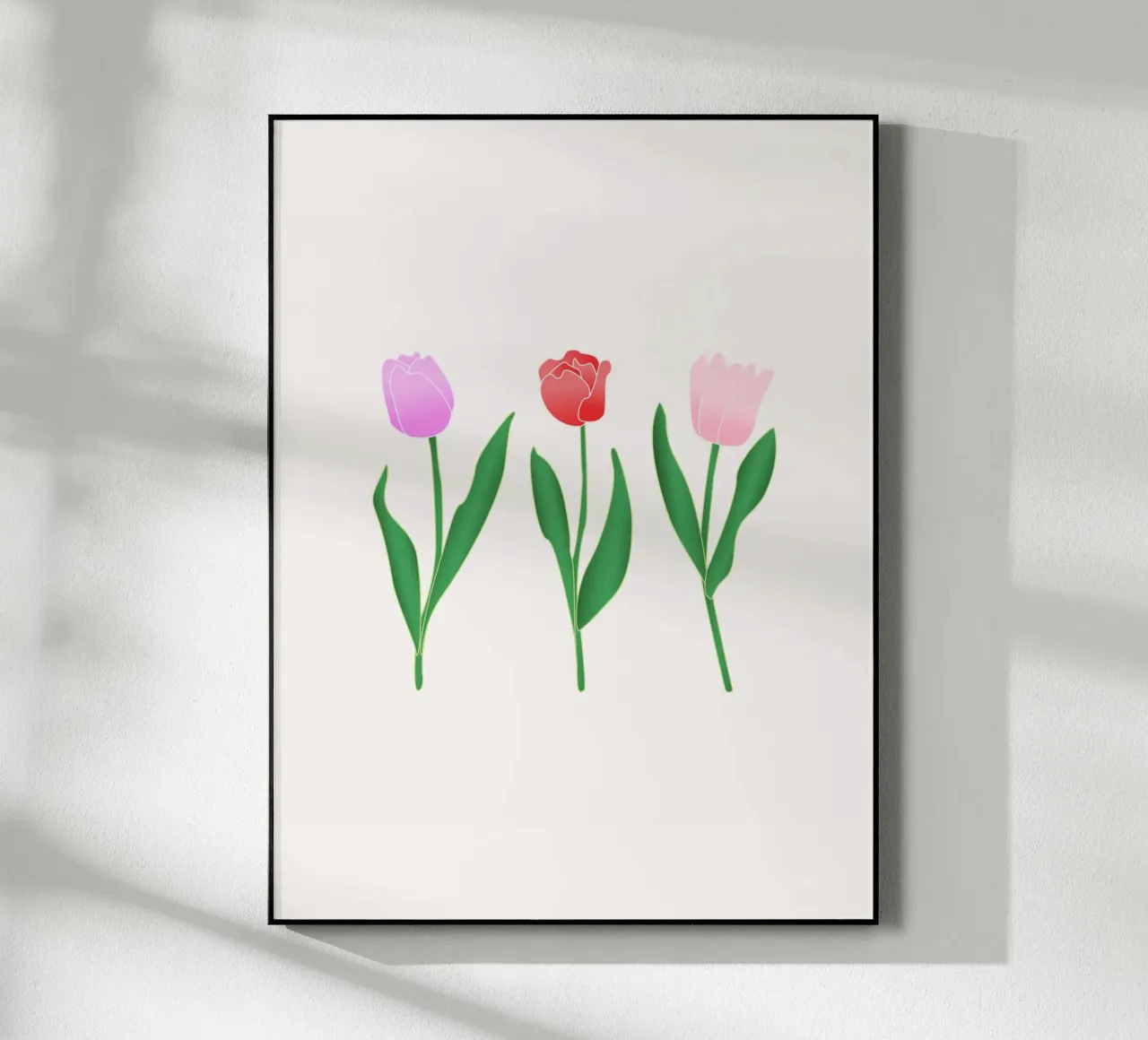 Dancing Spring Tulips plexiglass da Trend Collection by Palmartprints