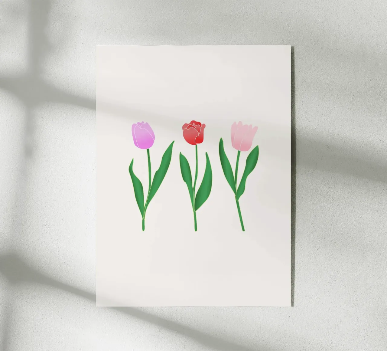 Dancing Spring Tulips plexiglass da Trend Collection by Palmartprints