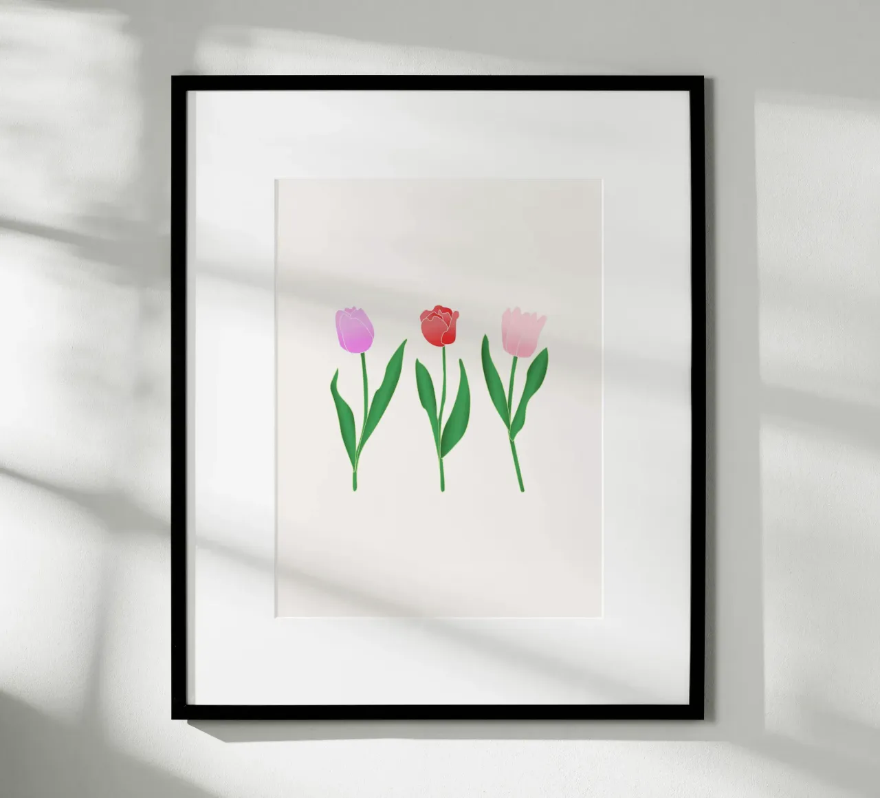 Dancing Spring Tulips poster da Trend Collection by Palmartprints