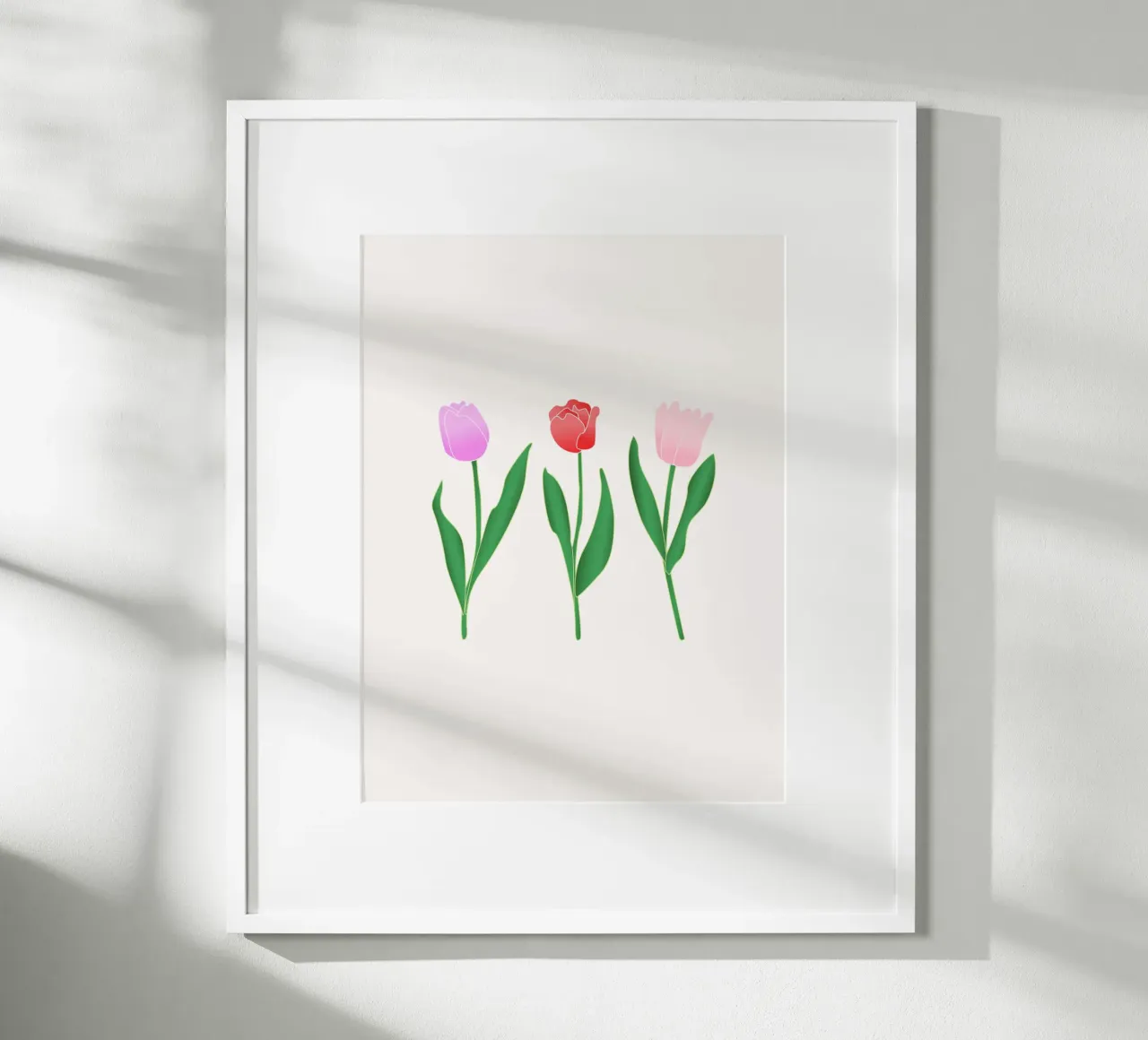Dancing Spring Tulips poster da Trend Collection by Palmartprints