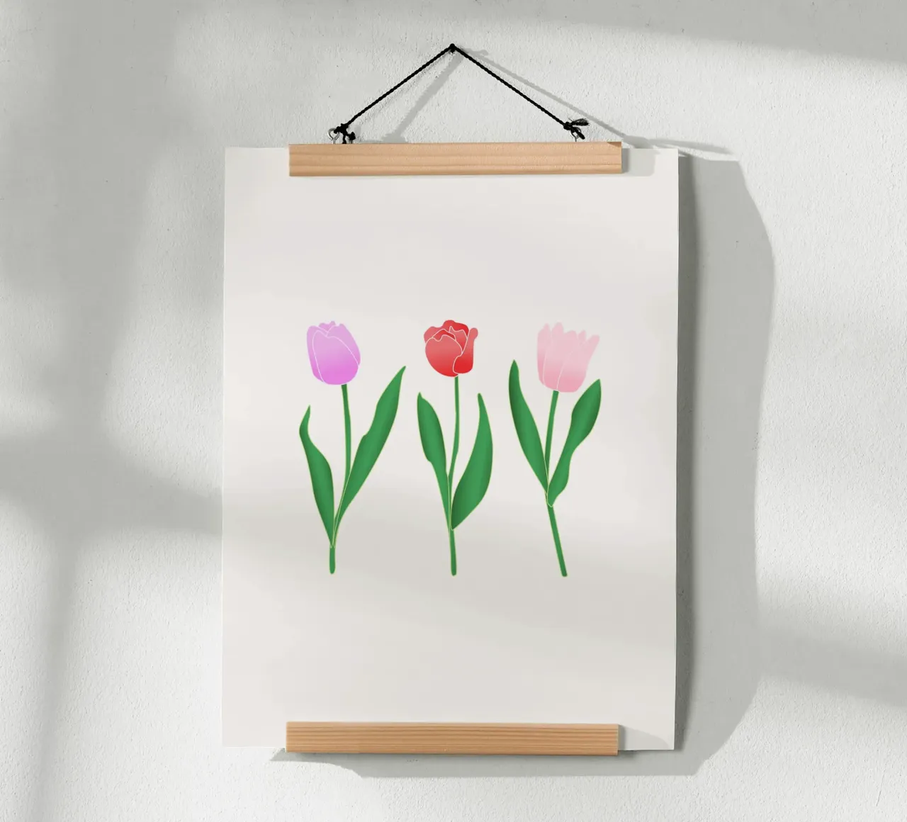 Dancing Spring Tulips poster da Trend Collection by Palmartprints