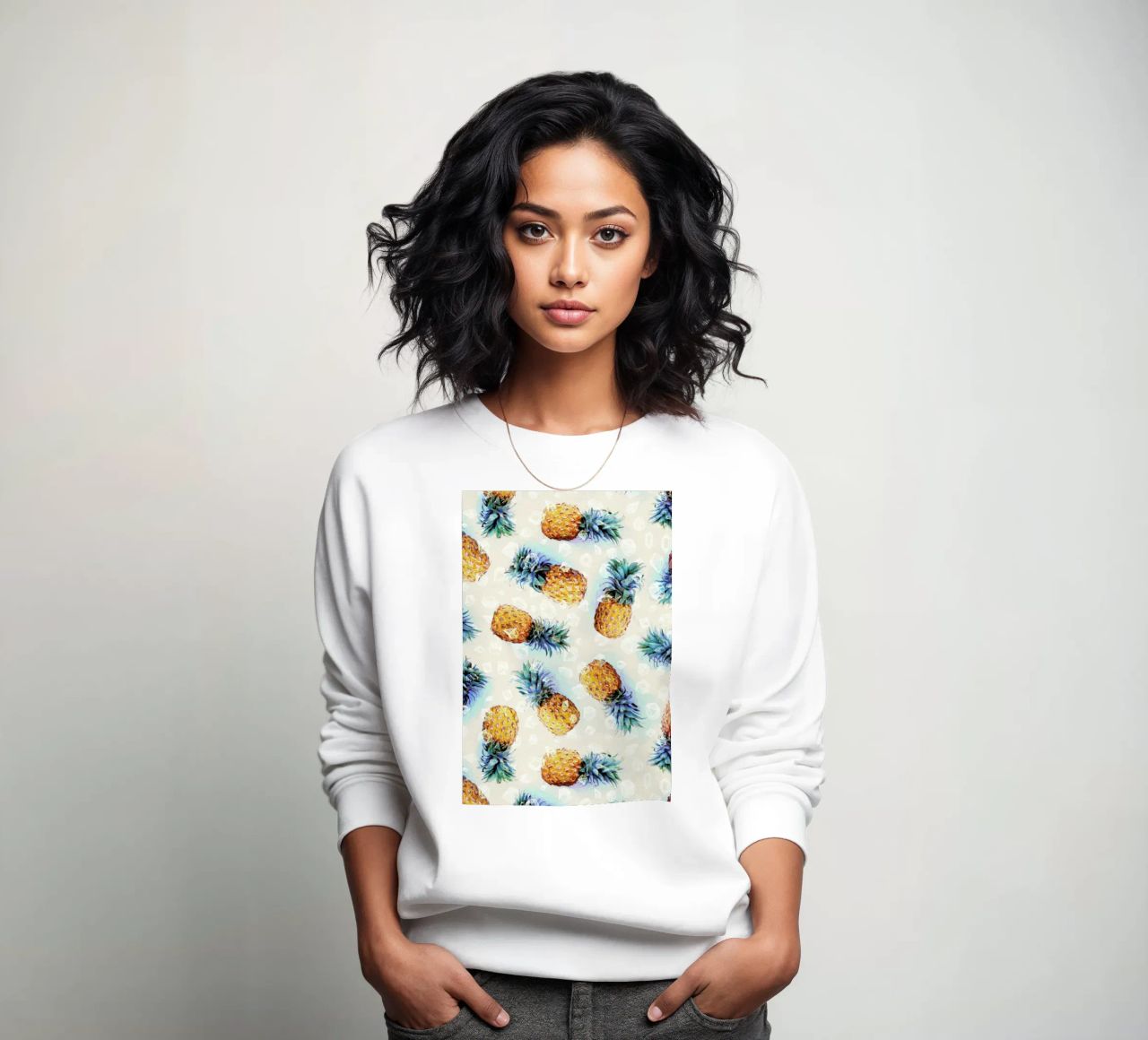 Pineapples + Crystals felpa da Micklyn Le Feuvre