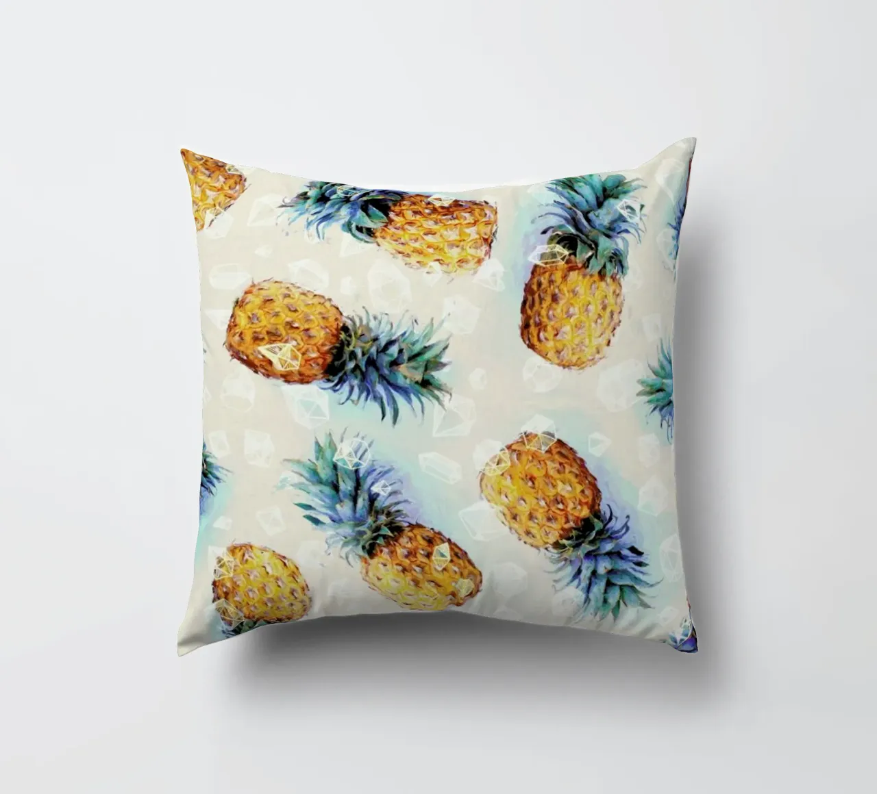 Pineapples + Crystals cuscino da Micklyn Le Feuvre