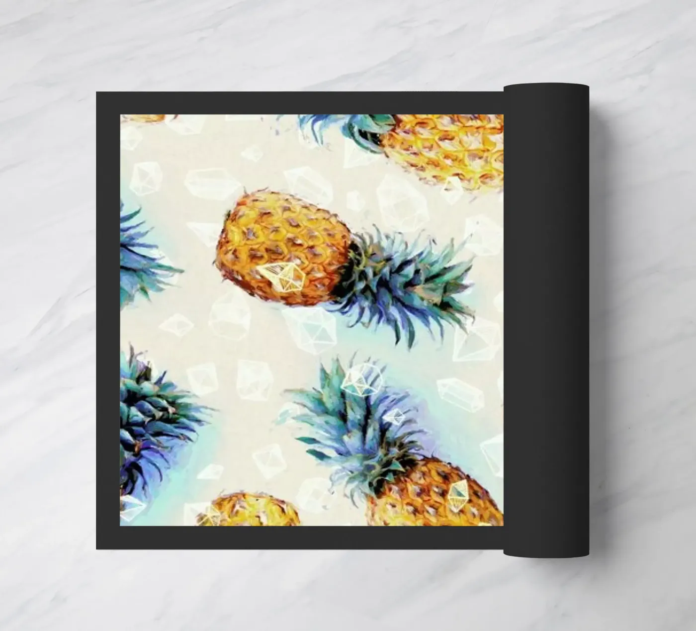 Pineapples + Crystals Fußmatte von Micklyn Le Feuvre