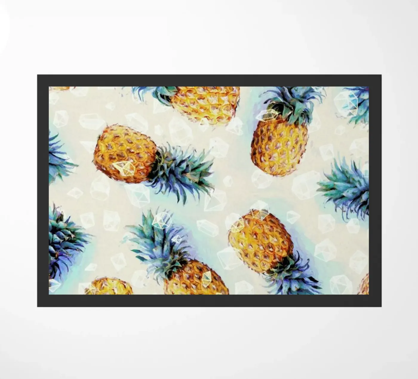 Pineapples + Crystals Fußmatte von Micklyn Le Feuvre