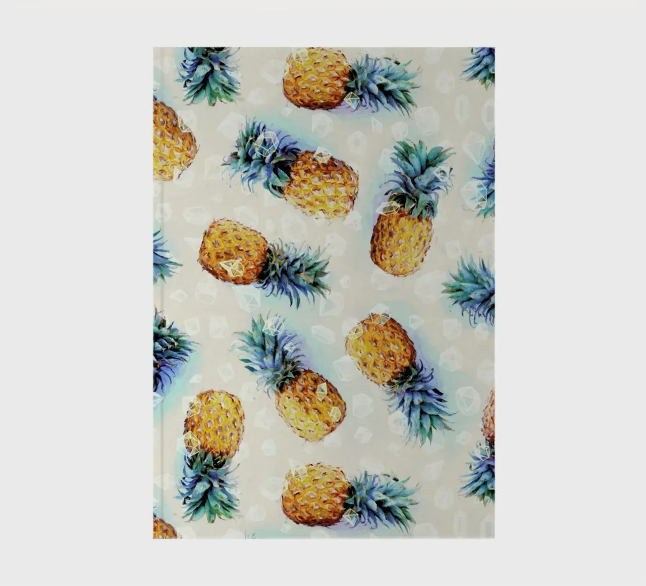 Pineapples + Crystals notebook by Micklyn Le Feuvre