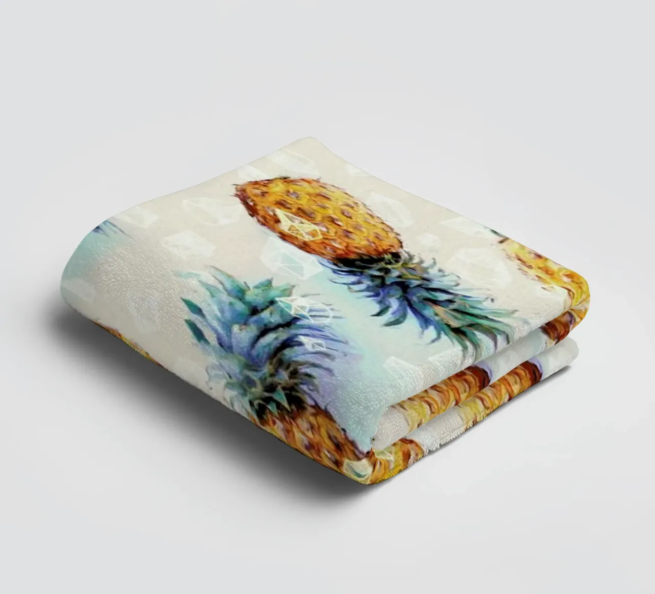 Pineapples + Crystals asciugamano da bagno da Micklyn Le Feuvre