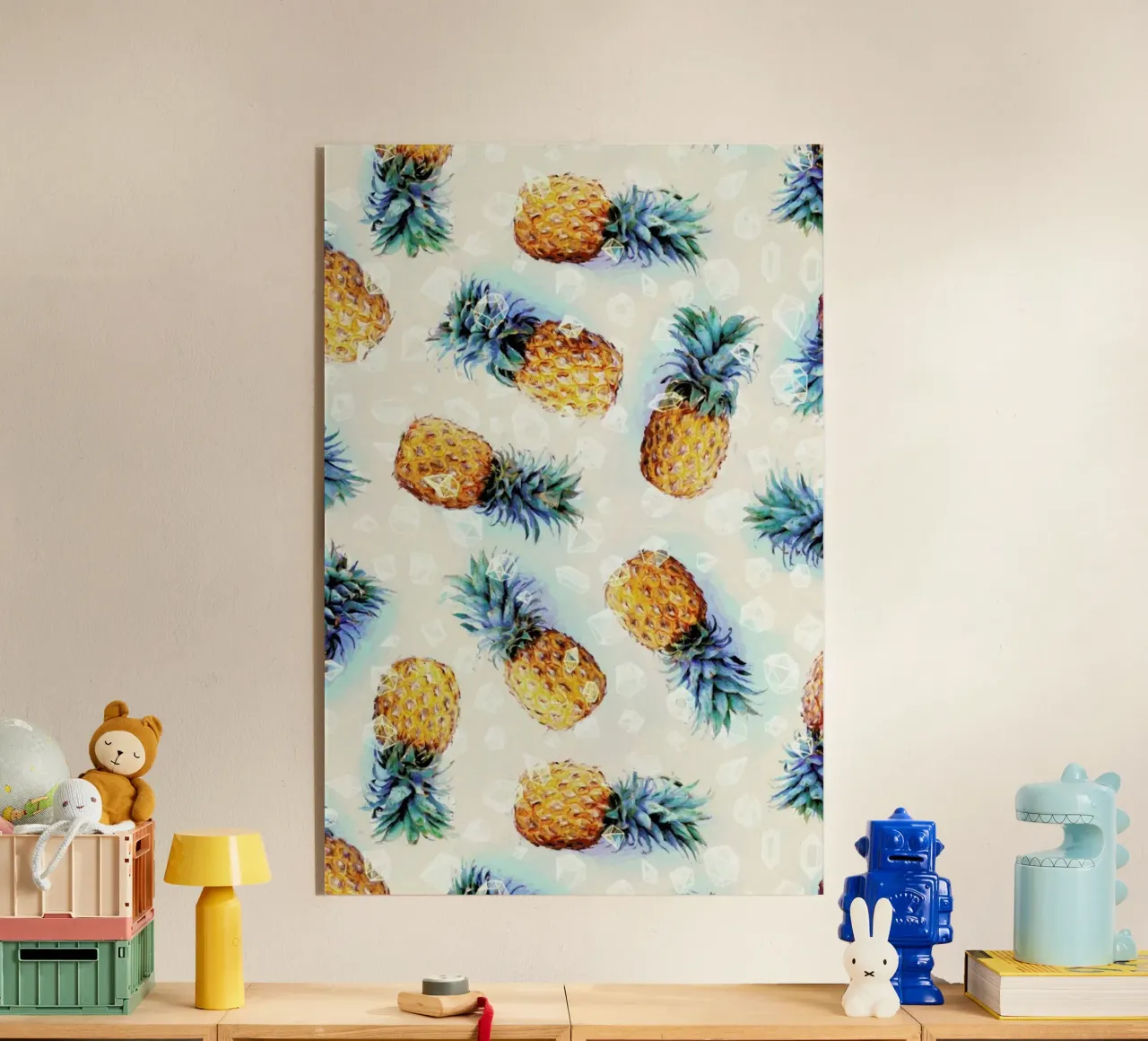 Pineapples + Crystals plexiglass da Micklyn Le Feuvre