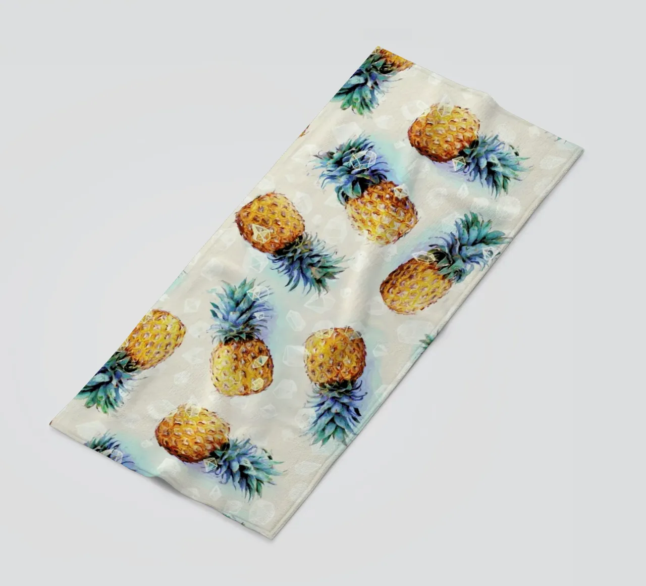 Pineapples + Crystals telo mare da Micklyn Le Feuvre