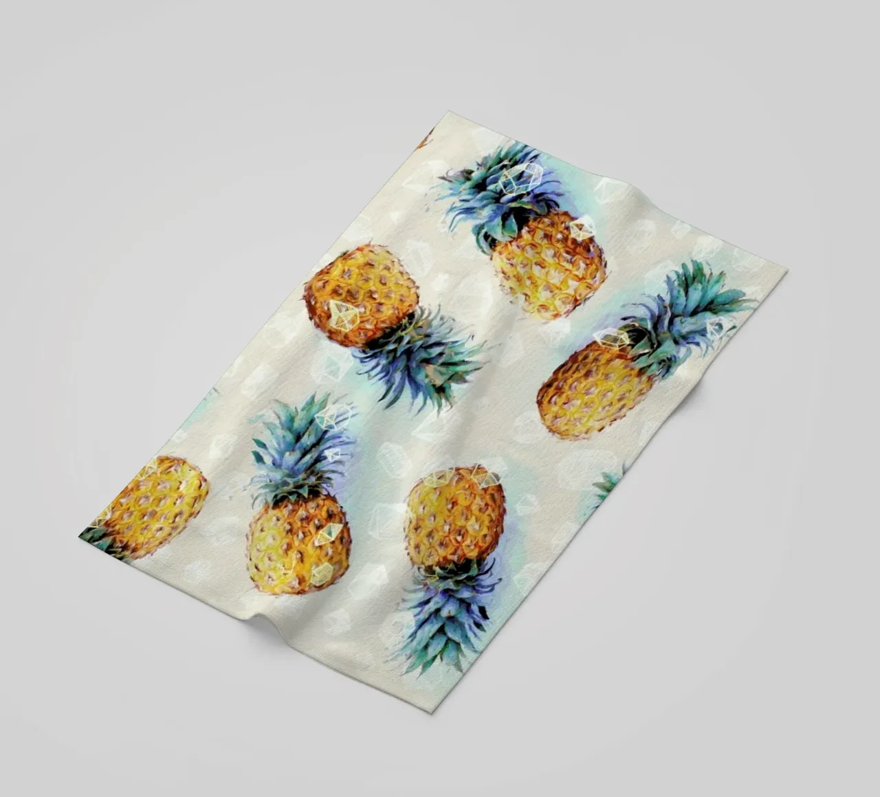 Pineapples + Crystals telo mare da Micklyn Le Feuvre