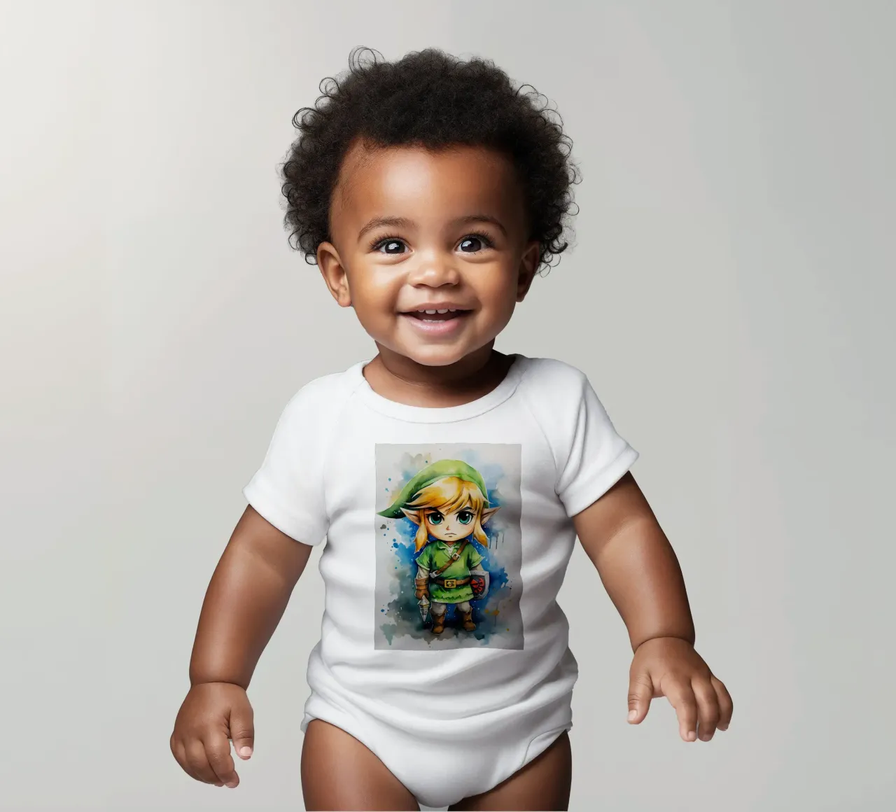 Link body neonato maniche corte da CreativeStudio