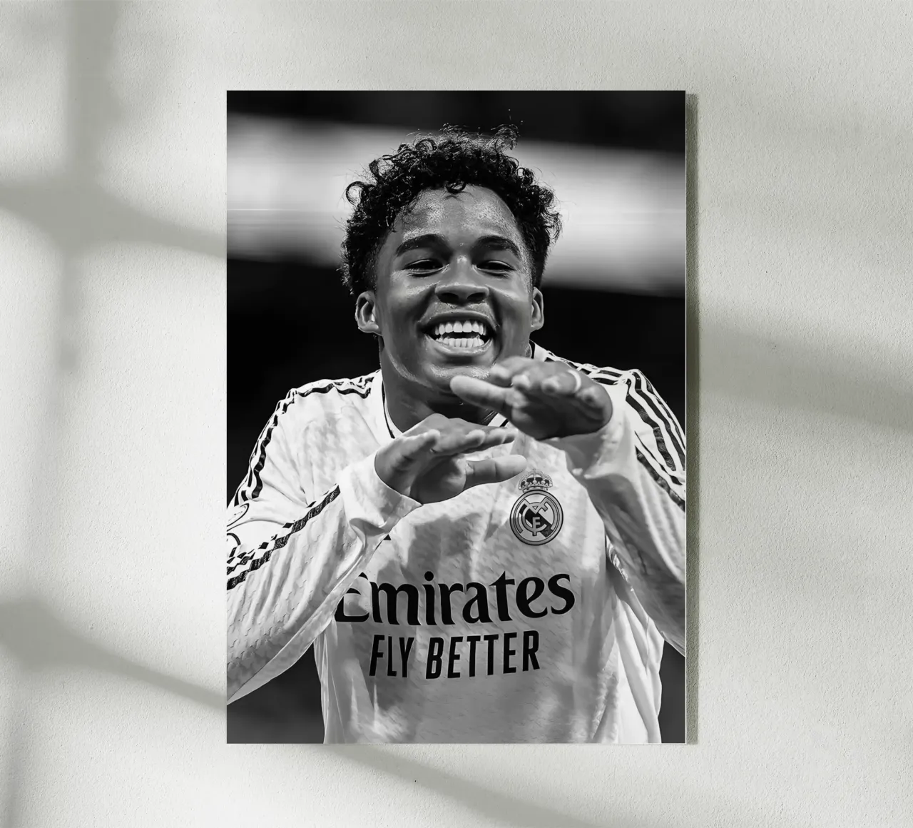 Endrick plexiglass da Black White Poster