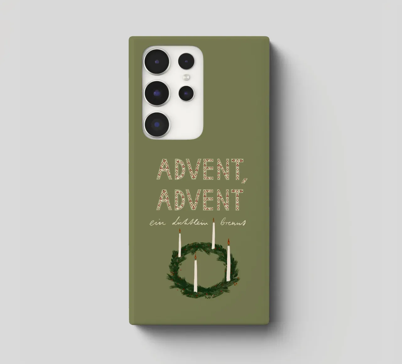Advent, Advent, ein Lichtlein brennt Kranz cover samsung da Sophie Augustin Illustration