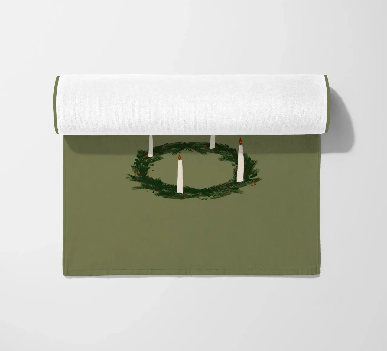 Advent, Advent, ein Lichtlein brennt Kranz telo mare da Sophie Augustin Illustration