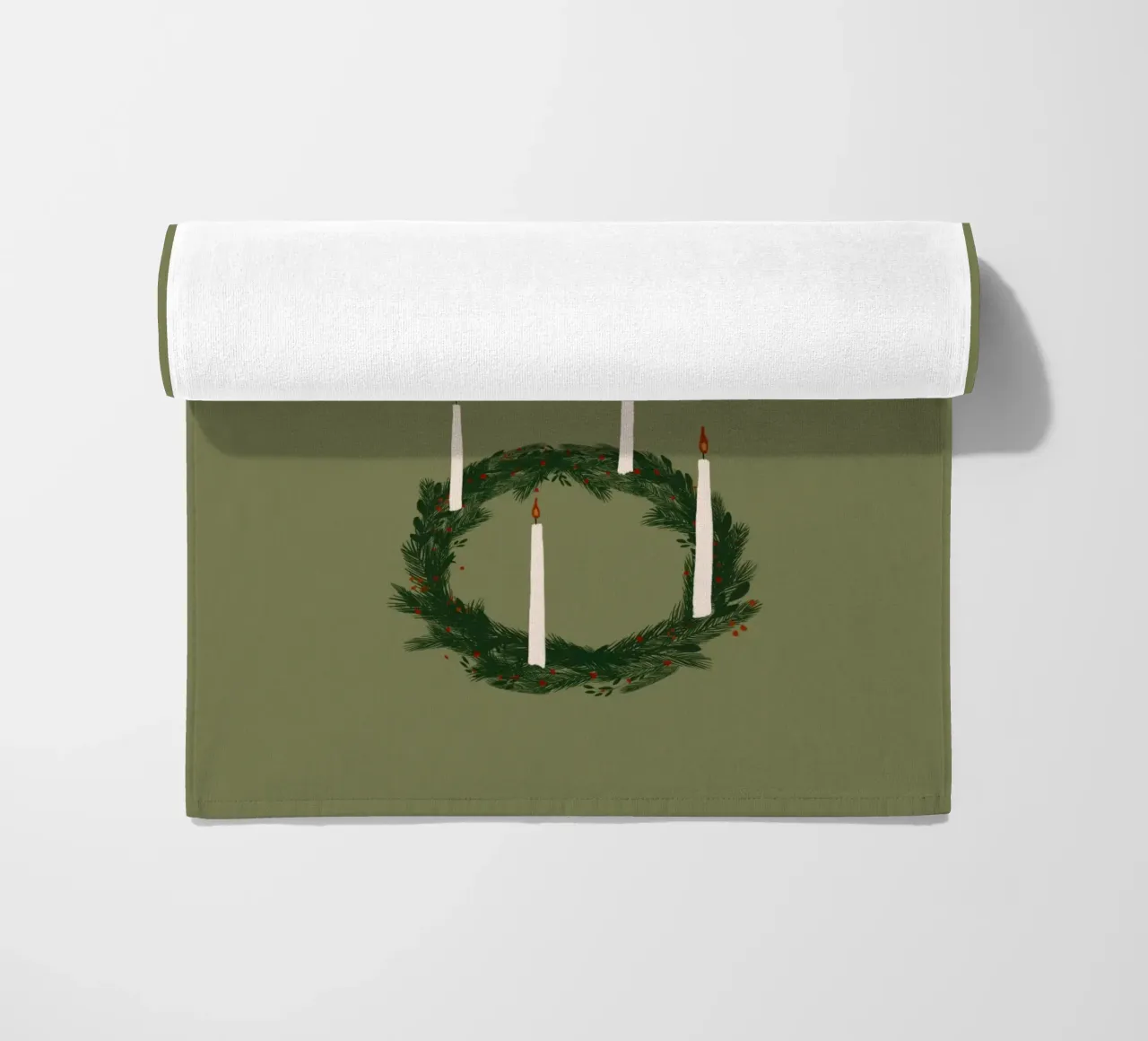 Advent, Advent, ein Lichtlein brennt Kranz telo mare da Sophie Augustin Illustration