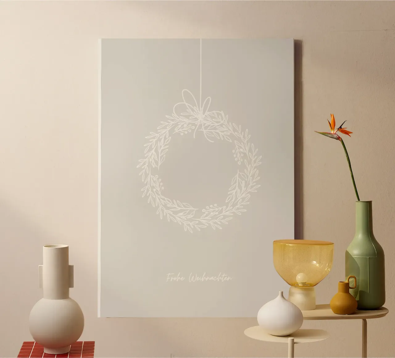 Frohe Weihnachten canvas by PurePeachChristmas