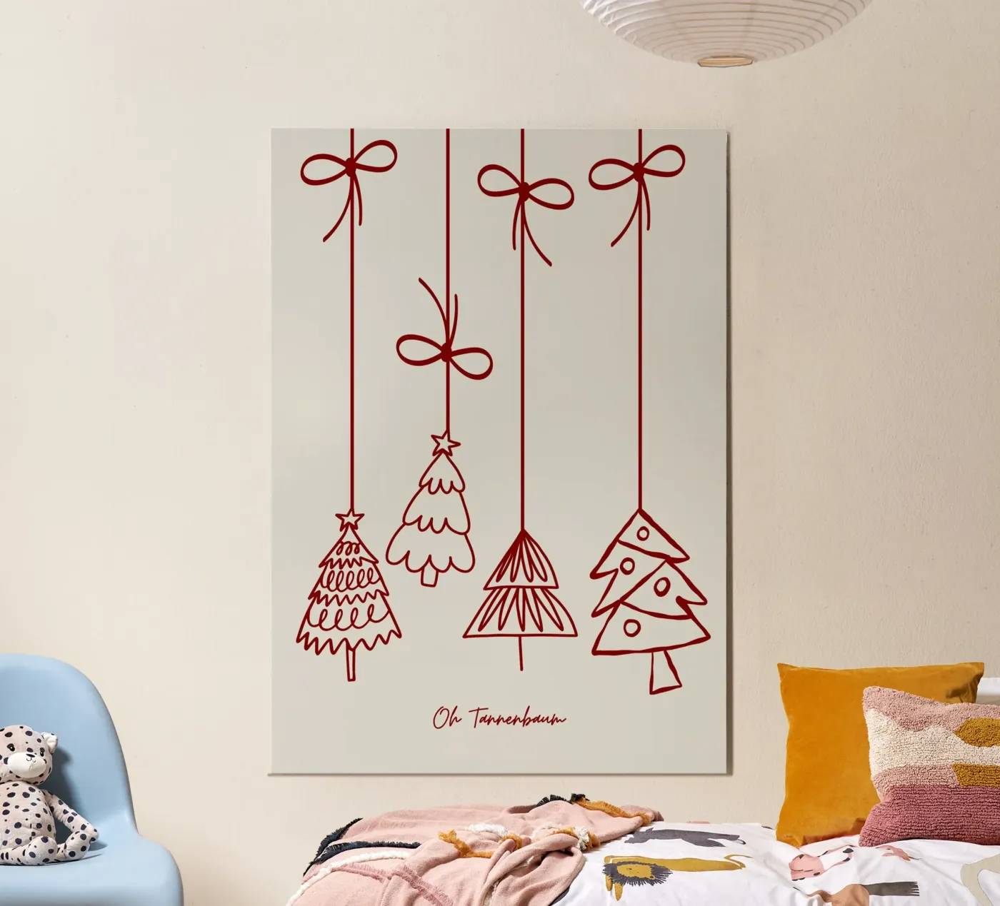 Oh Tannenbaum Alu-Dibond von PurePeachChristmas