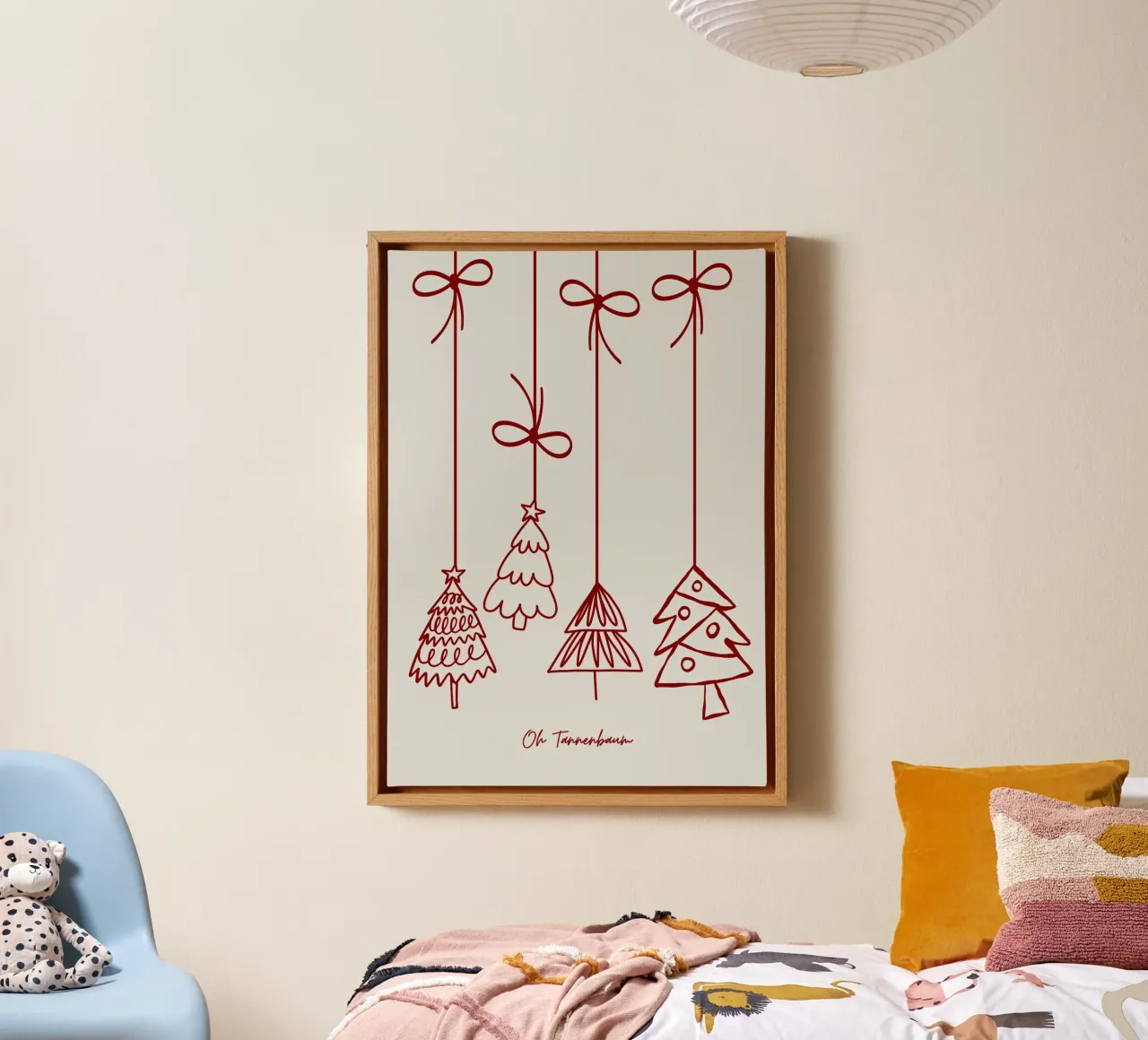 Oh Tannenbaum canvas by PurePeachChristmas