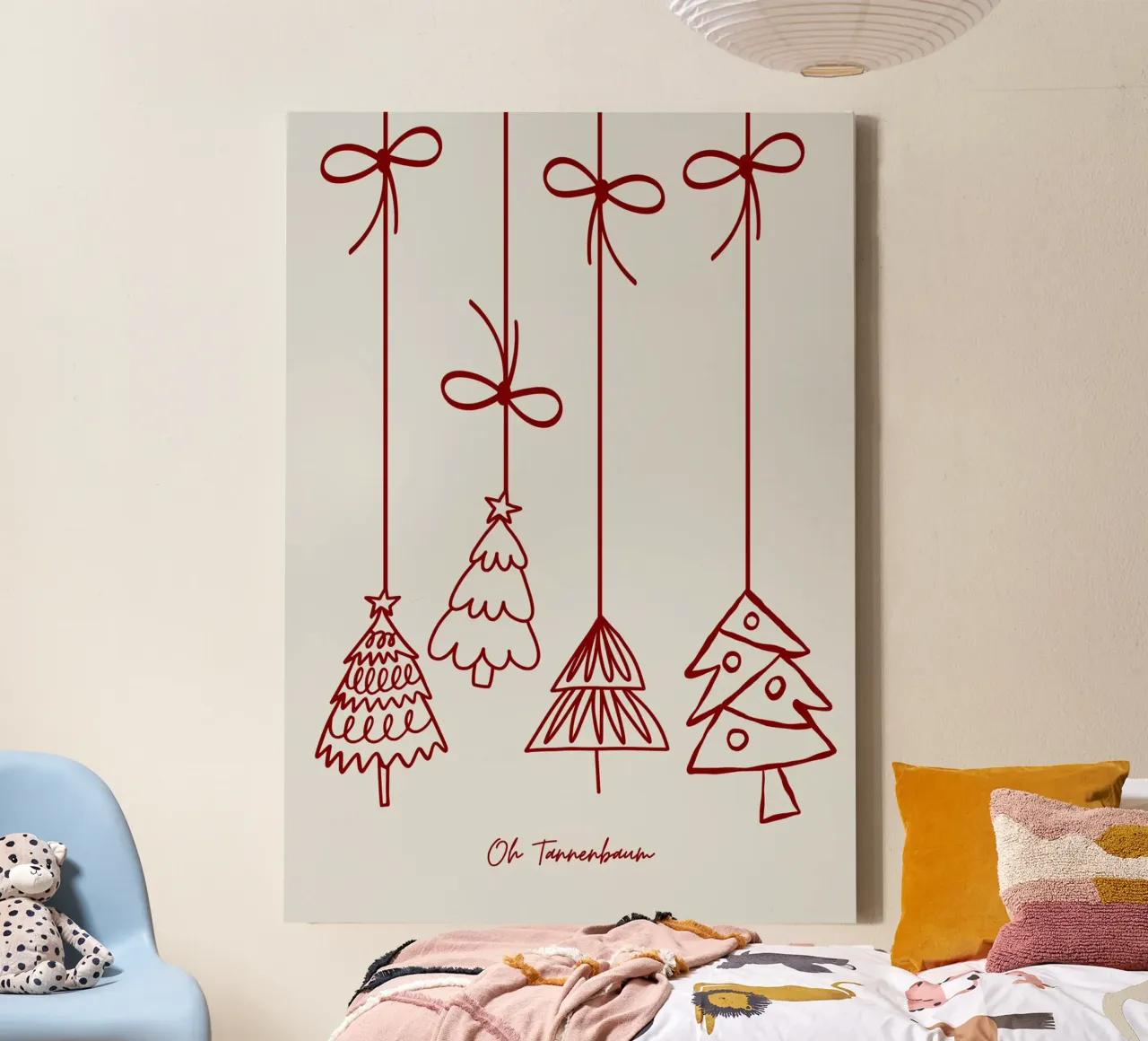 Oh Tannenbaum canvas by PurePeachChristmas