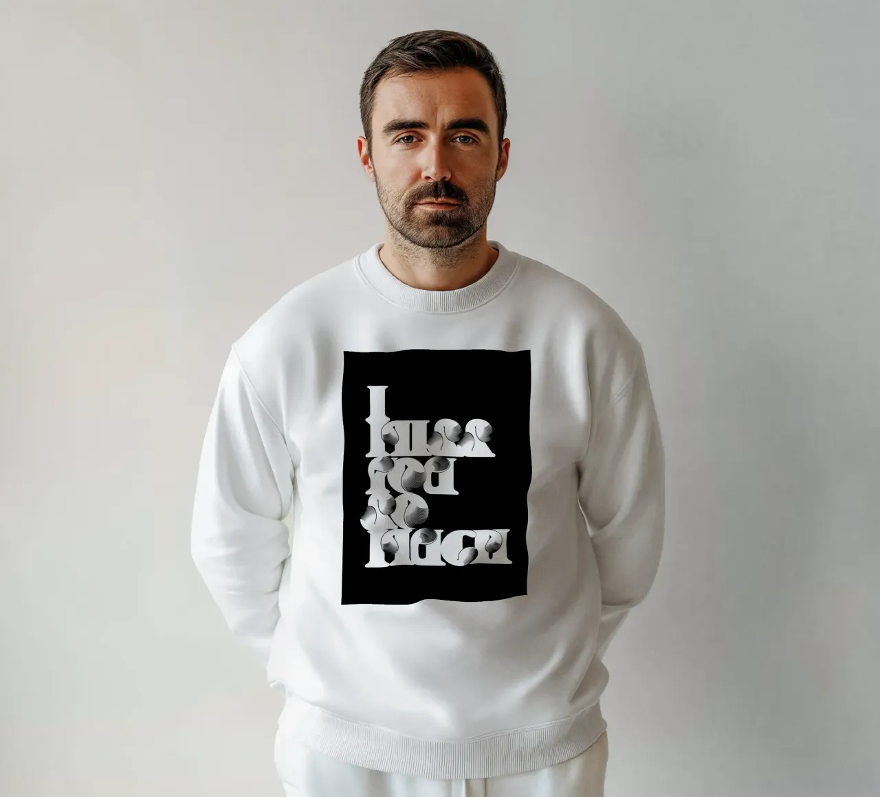 MI MANCHI (NERO) felpa da Cranio Dsgn