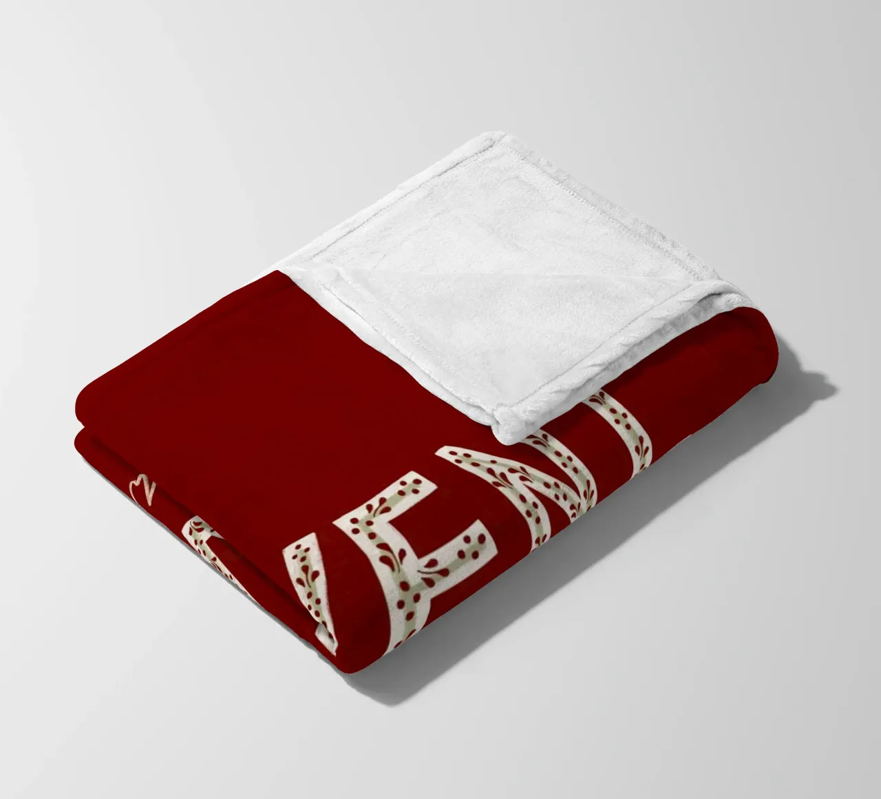 Advent, Advent, ein Lichtlein brennt Rot Fleecedecke von Sophie Augustin Illustration