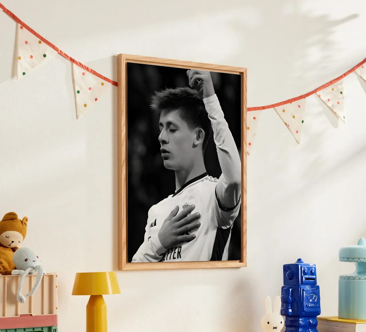 Arda guler plexiglass da Black White Poster