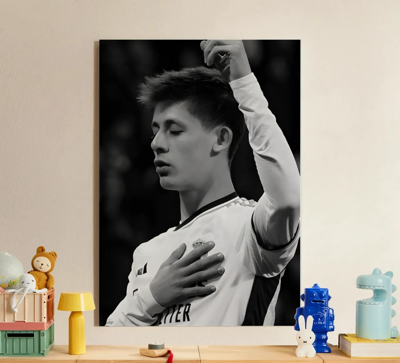 Arda guler plexiglass da Black White Poster