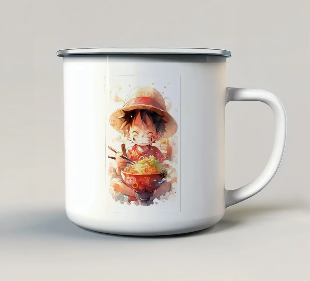 Luffy ramen tazza in smalto da CreativeStudio