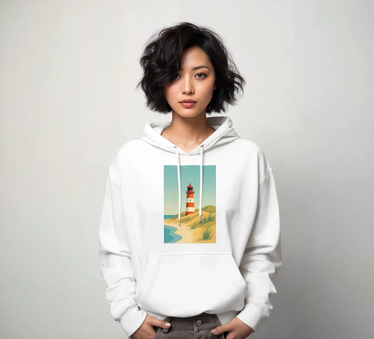 Sylt felpa con cappuccio da minimalist designs