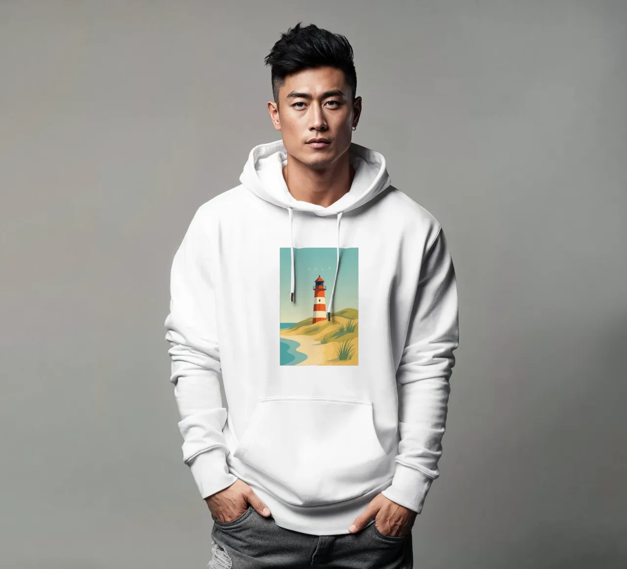 Sylt felpa con cappuccio da minimalist designs