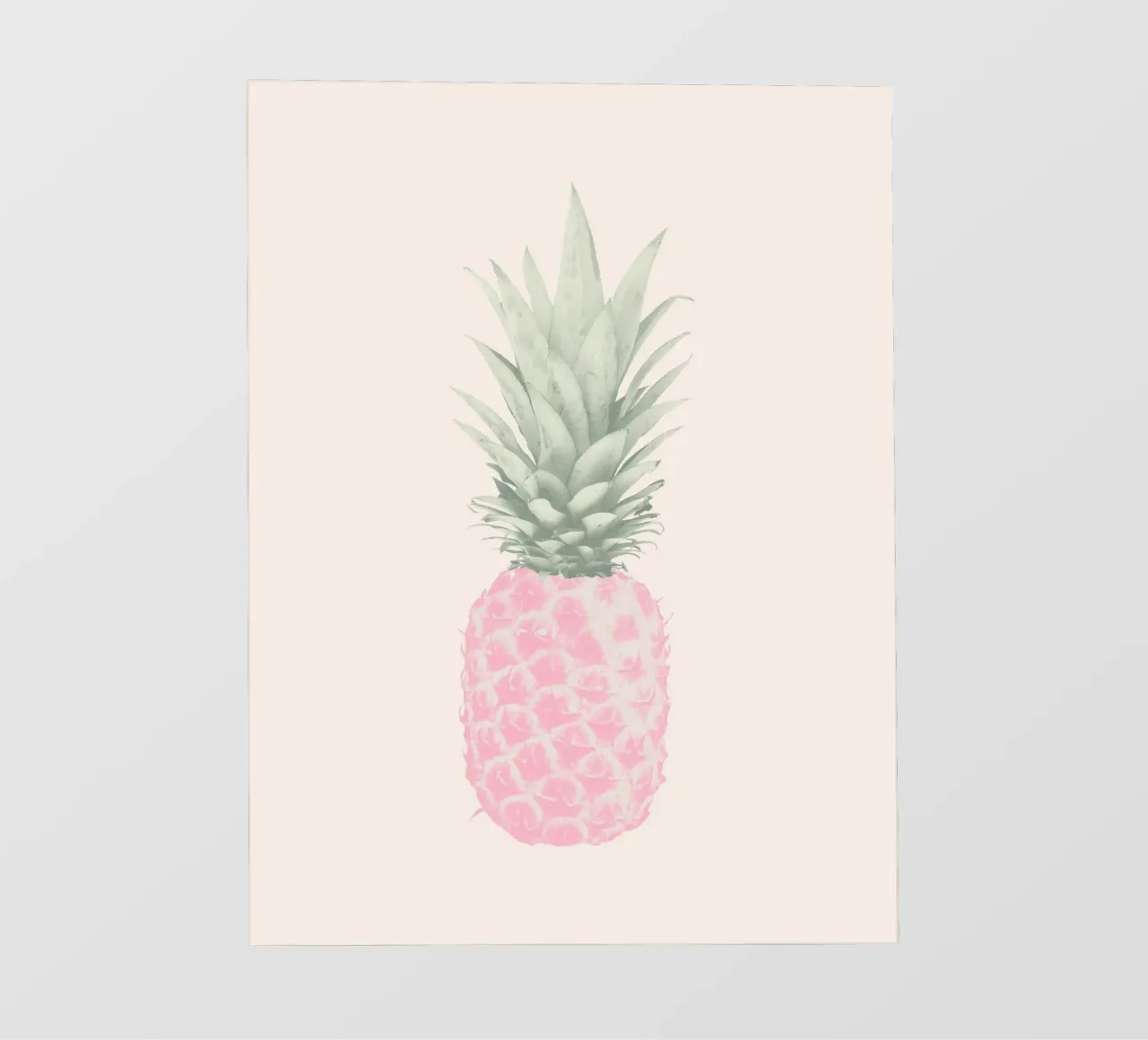 Kleine pop ananas fotobehang van Tiny Wonder Co.